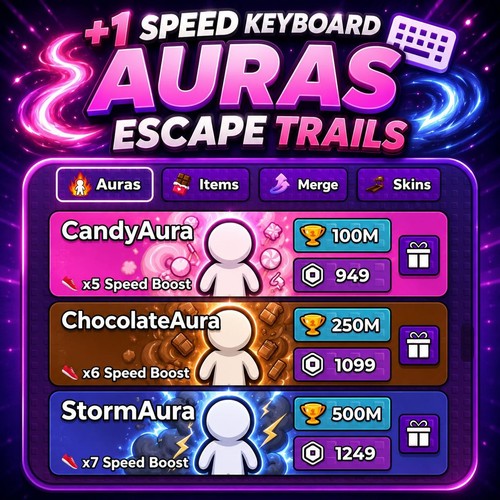 Speed keyboard escape auras - +1,