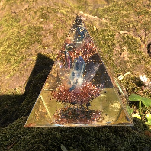 Orgonit pyramide aqua aura - aqua,